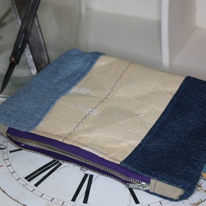 Upcycling, poche en jeans et en tétrapak