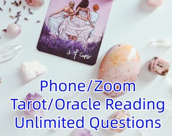 Unlimited Questions Psychic Reading: Tarot (Zoom/Telephone)