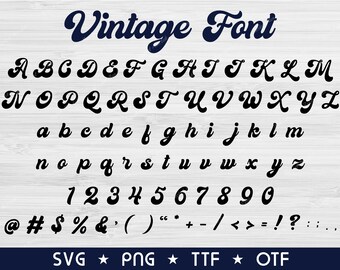 Download Retro Svg Font Etsy
