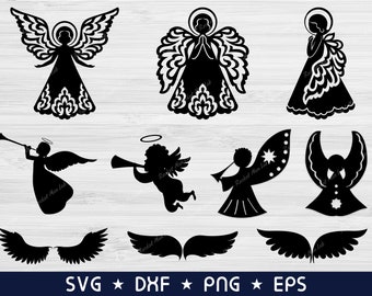 Download Christmas Angel Svg Etsy