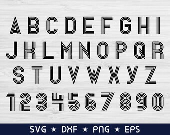 Download Retro Number Svg Etsy