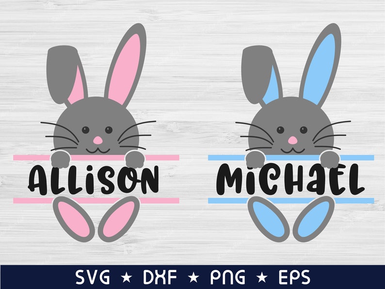 Download Clip Art Easter Bunny Monogram Svg Png Easter Boy Face Svg Easter Girl Face Svg First Easter Svg Split Monogram Svg Rabbit Svg Happy Easter Svg Art Collectibles