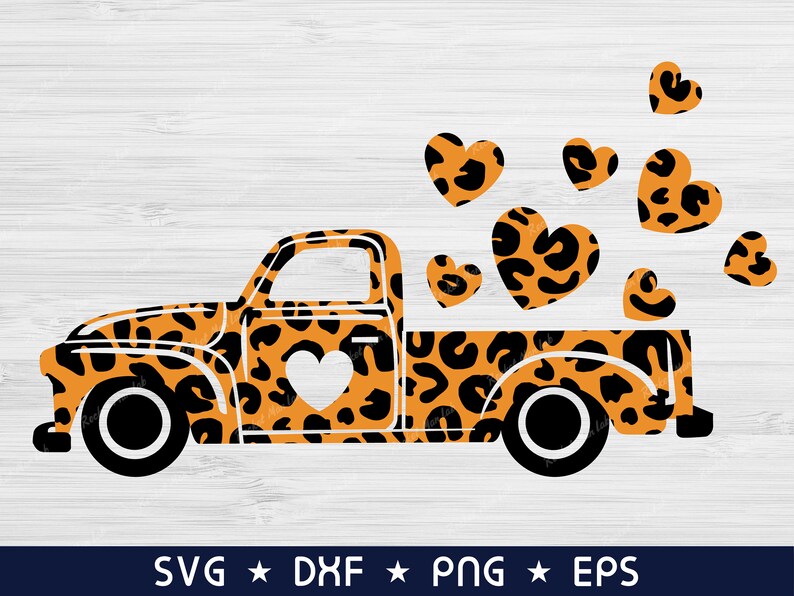 Leopard Truck With Heart Svg Png Farm Pickup Truck Svg Vintage Truck Svg Girl Valentine Shirt Svg Sublimation Designs Valentines Svg Cricut Clip Art Art Collectibles Vadel Com