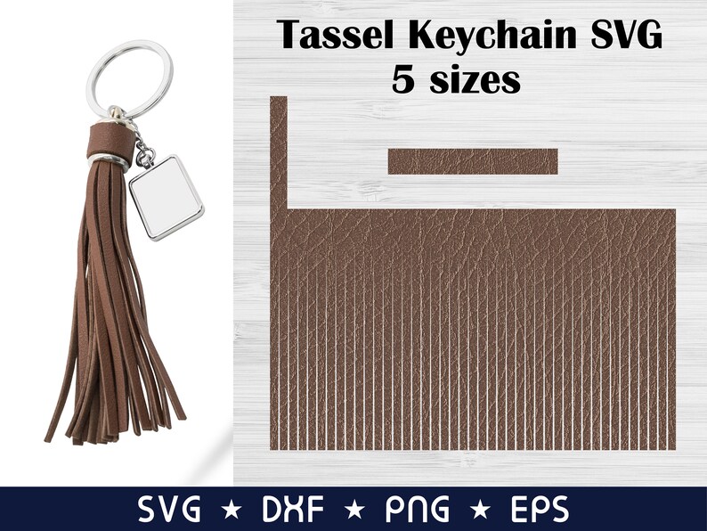 Tassel Keychain svg Leather key chain svg Leather key fob svg Etsy