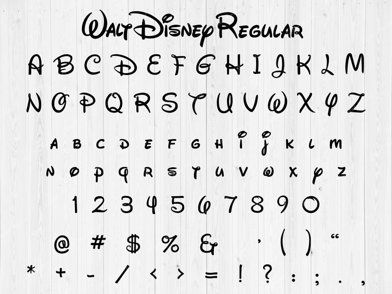 Download Disney Schrift Svg Bundle Disney Alphabet Svg Monogramm | Etsy
