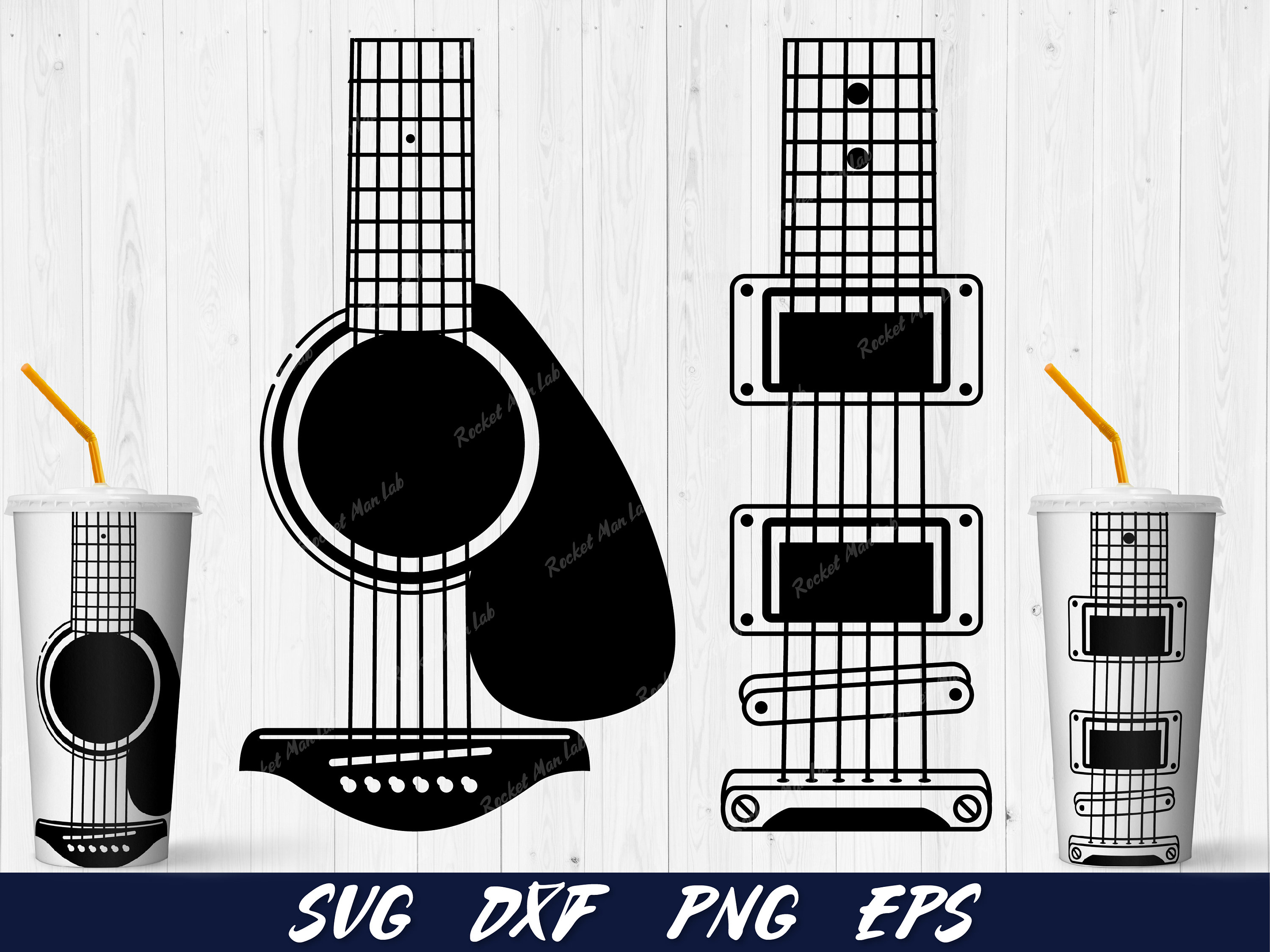 Download Guitar Svg Guitar Tumbler Svg Designs Acoustic Guitar Svg Etsy