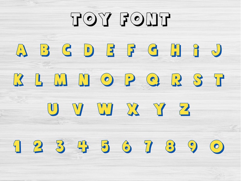 Download Toy Story font svg bundle Toy Story ttf font Alphabet svg ...