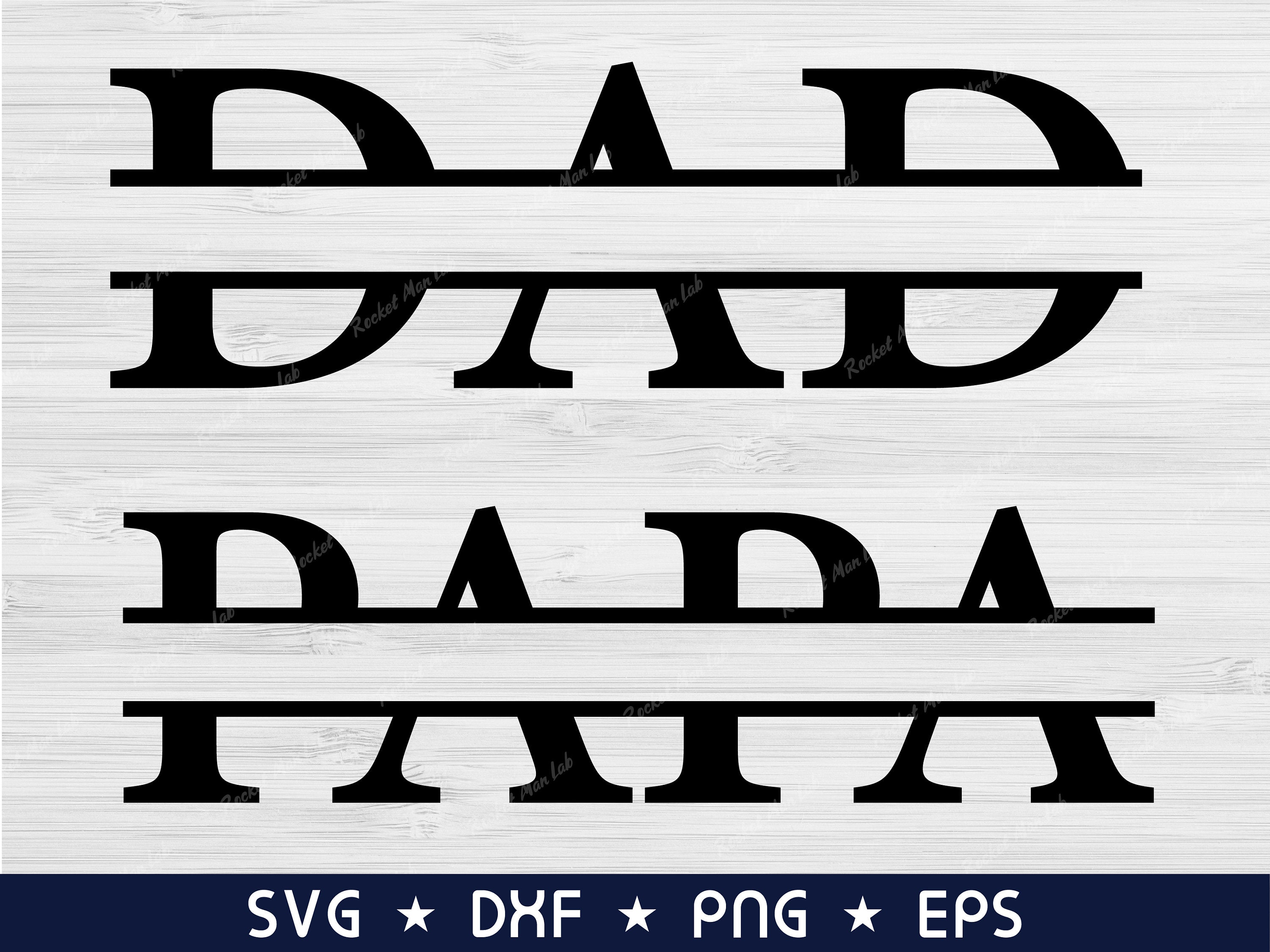 Download Dad svg Papa svg Split monogram svg png Fathers day svg | Etsy