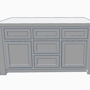 STL Datei, Kitchen Island, Puppenhausminiatur, 3D Objekte