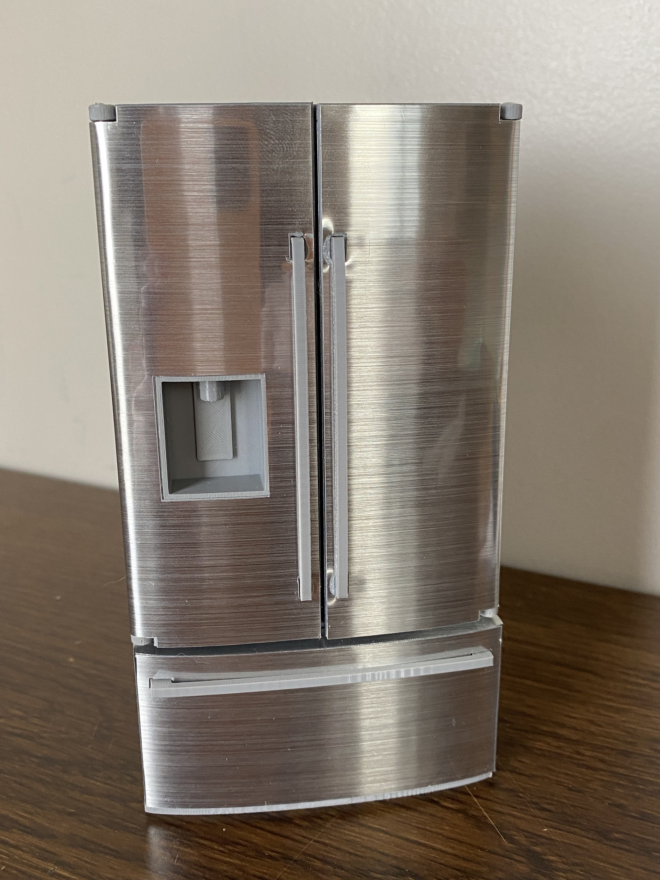 thumbnail image 2 of BESPORTBLE Miniature Fridge Model Unpainted Dollhouse 2 of 12