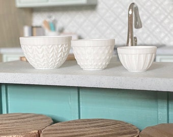 Dollhouse Miniature mixing bowls
