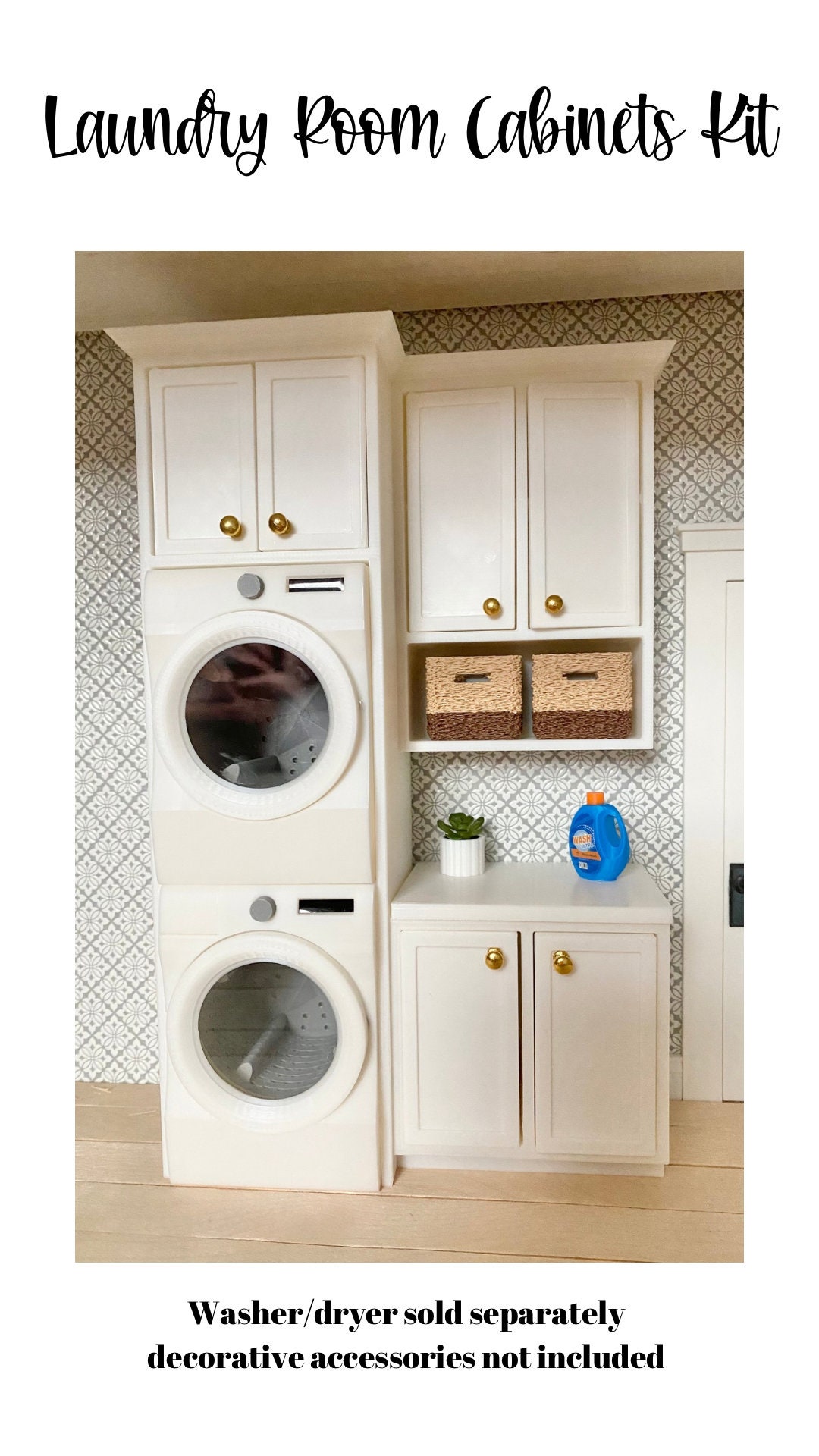 Dollhouse Furniture Dollhouse Miniature Washing Machine, Lifelike