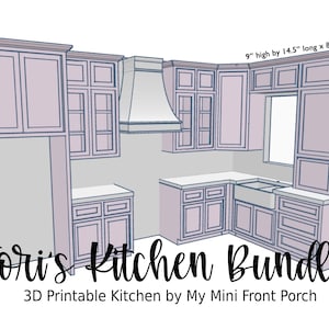 STL-Datei, Puppenhaus-Miniatur, Tori's Kitchen Bundle, 3D Objekte, Victoria