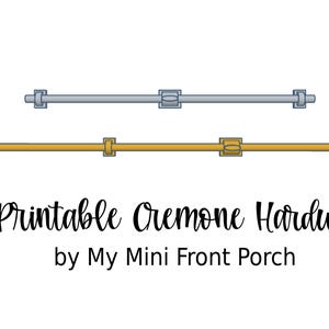 Archivo STL, herrajes para gabinetes Cremone en miniatura para casa de muñecas, objeto 3D