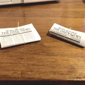 Dollhouse Miniature Newspaper