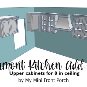 STL file, dollhouse miniature, Vern's Kitchen Add-on, 3D objects, Vermont