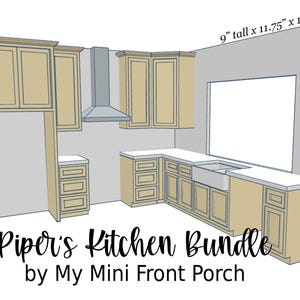 STL-Datei, Puppenhaus-Miniatur, Piper's Kitchen Bundle, 3D Objekte, Strand-Bungalow