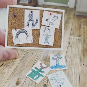 Dollhouse Miniature Pin Board