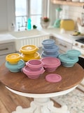 Dollhouse Miniature vintage style containers and lids