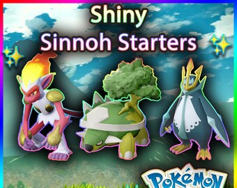 Pokemon Legends: Arceus Shiny Sinnoh Starters Max Stats 