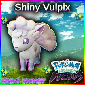 Shiny Vulpix A Alpha Best Stats Pokemon Legends Arceus Etsy Ireland