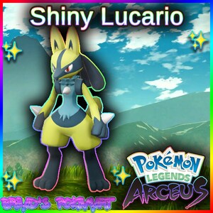 Pokémon Lucario Shiny 6IV/EV Rigide Niveau 100 - Pour Pokémon Légende : Z-A Sur Nintendo Switch