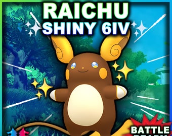 Shiny Alolan Raichu / Pokemon Let's Go / 6IV Pokemon / Shiny Pokemon