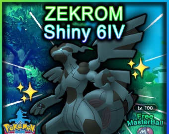 ✨Shiny Zekrom✨Pokémon Sword and Shield Perfect IV 🚀Fast Delivery🚀