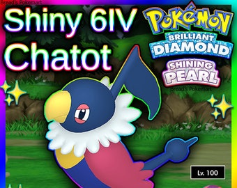 Shiny CHATOT 6IV // Pokemon Brilliant Diamond & Shining Pearl - Etsy Sweden