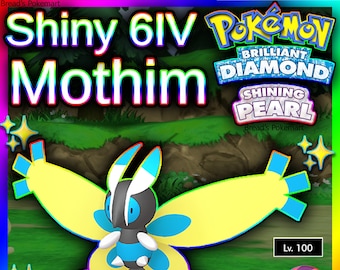 Shiny MOTHIM 6IV // Pokemon Brilliant Diamond & Pearl - Etsy Finland