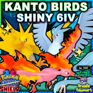 Pokemon Sword and Shield Galarian Moltres 6IV-EV Trained