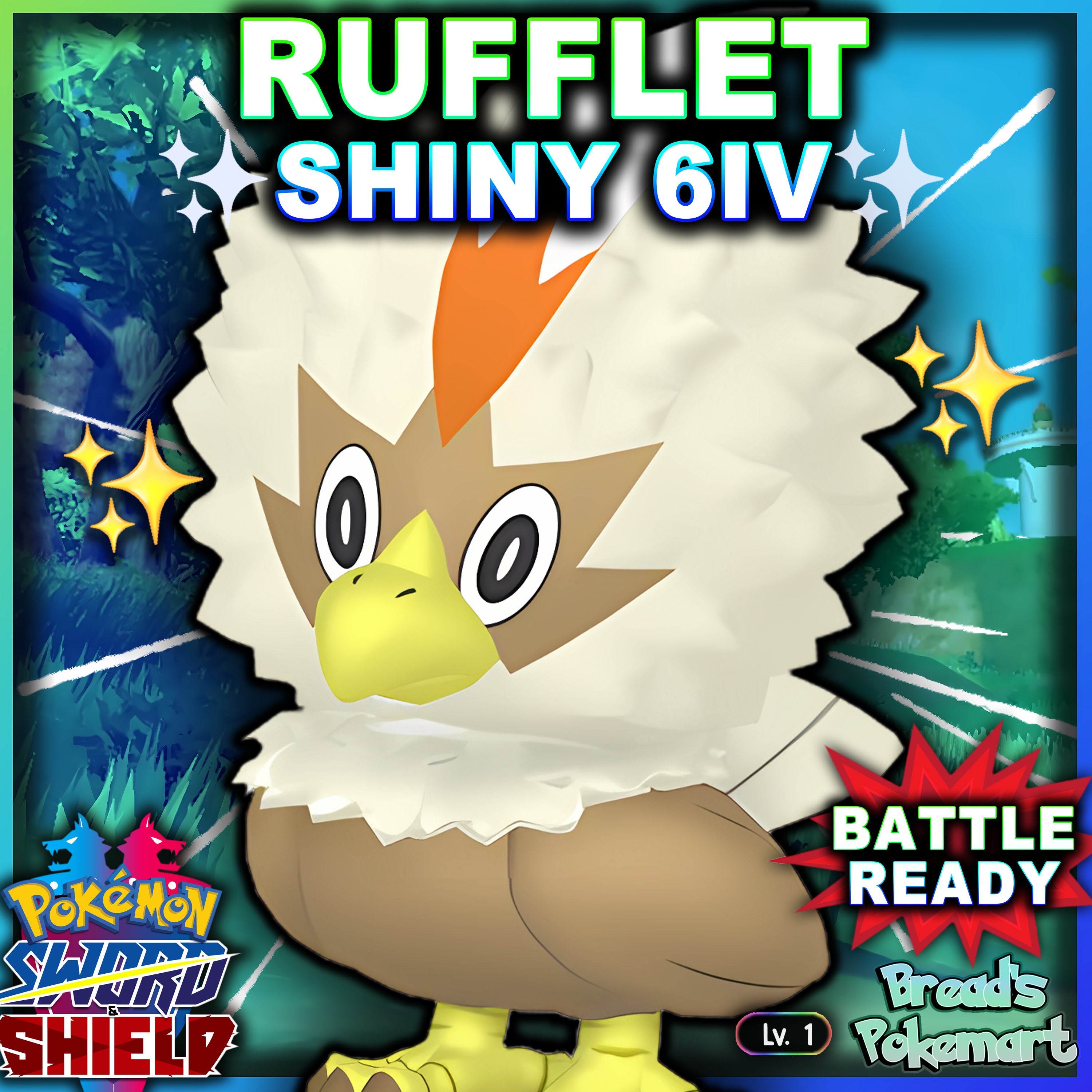 Ultra SHINY 6IV MILCERY // Pokemon Sword and Shield // Lv1 // -  Sweden