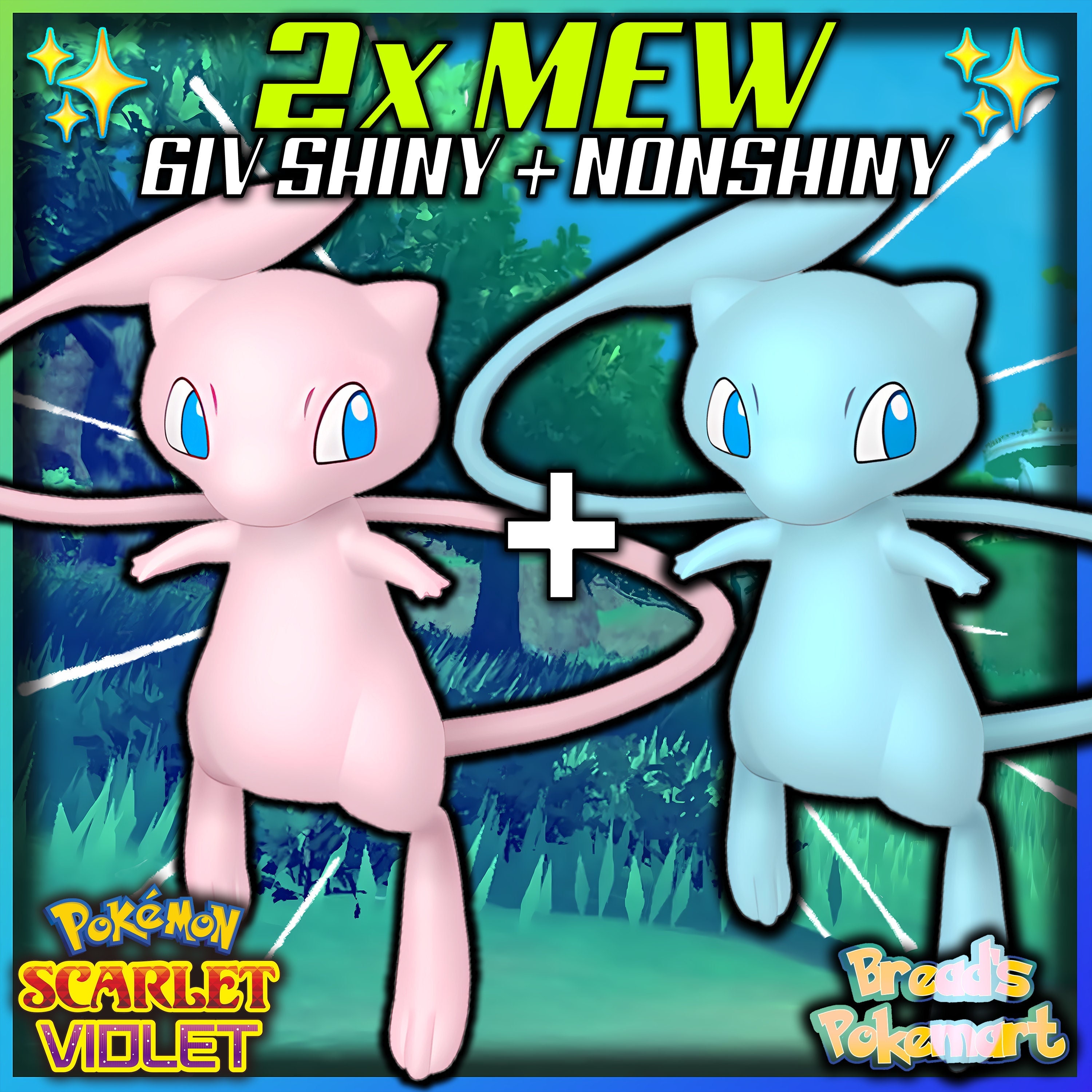 Pokemon Scarlet And Violet Shiny 6IV Mew Or Mewtwo With Masterball