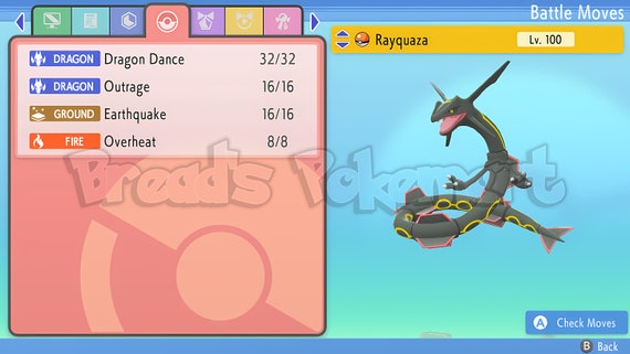 Ultra Shiny 6IV RAYQUAZA / Pokemon Sword and Shield / Hoenn 