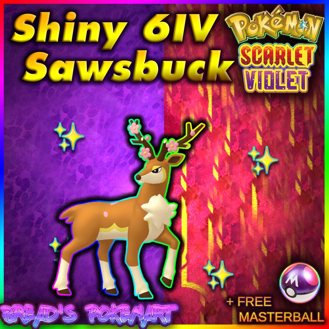 Sawsbuck Shiny 6IV pick Any Form // Pokemon Scarlet & Violet Etsy