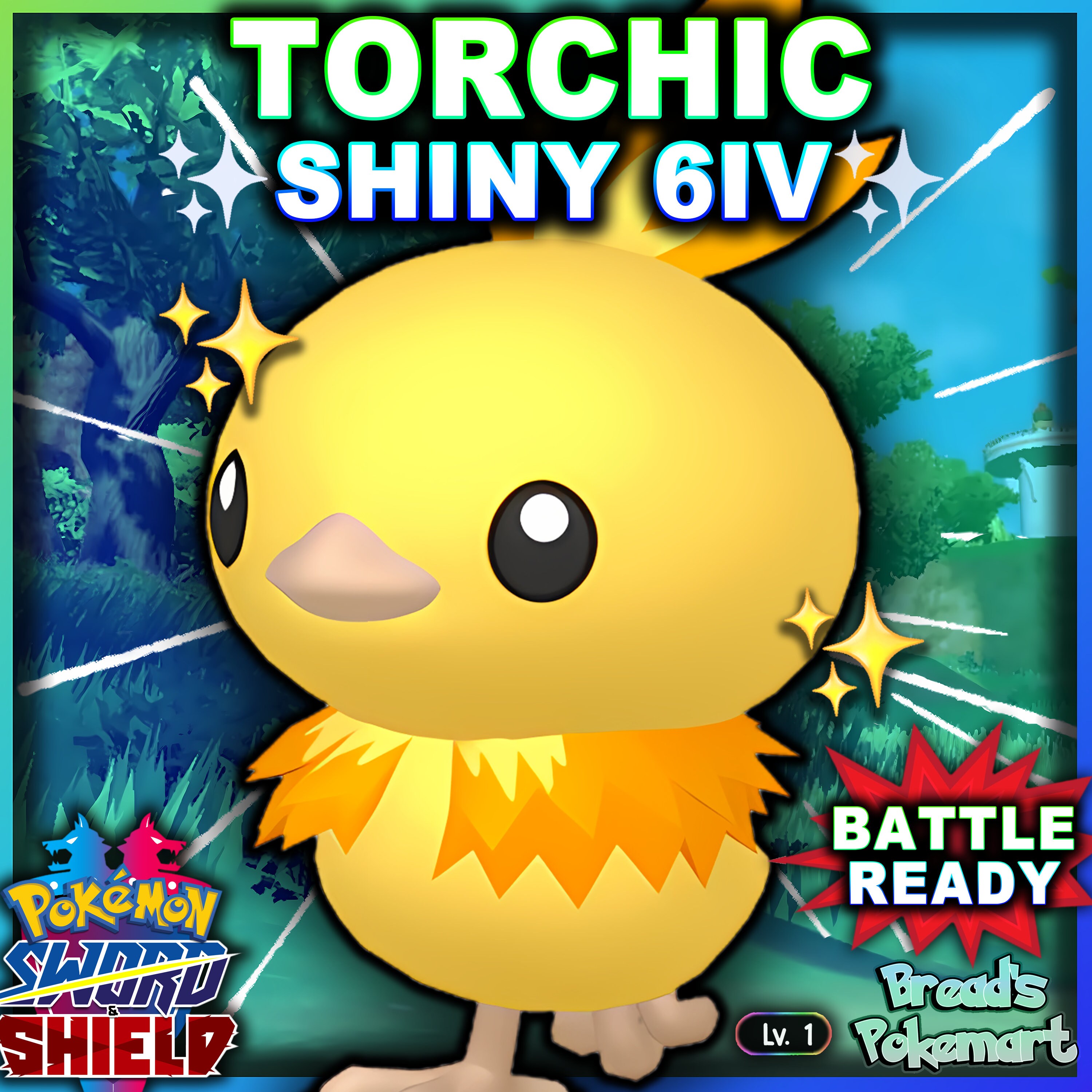 Ultra SHINY 6IV TORCHIC // Pokemon Sword and Shield // Hoenn -  Portugal