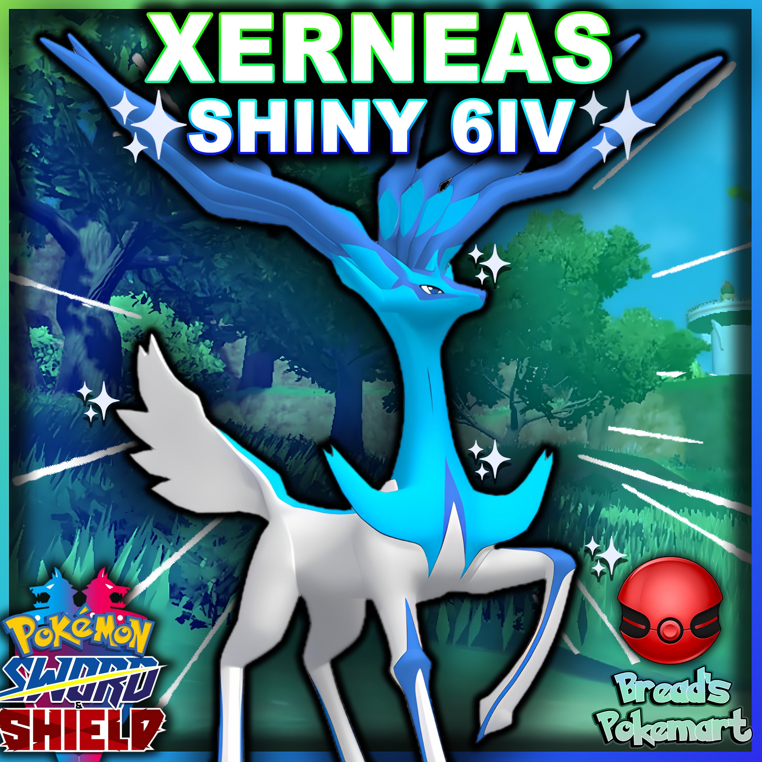 Pokemon Sword Shield ✨ SHINY ✨ 1 LEVEL RESHIRAM LEGENDARY 6IV