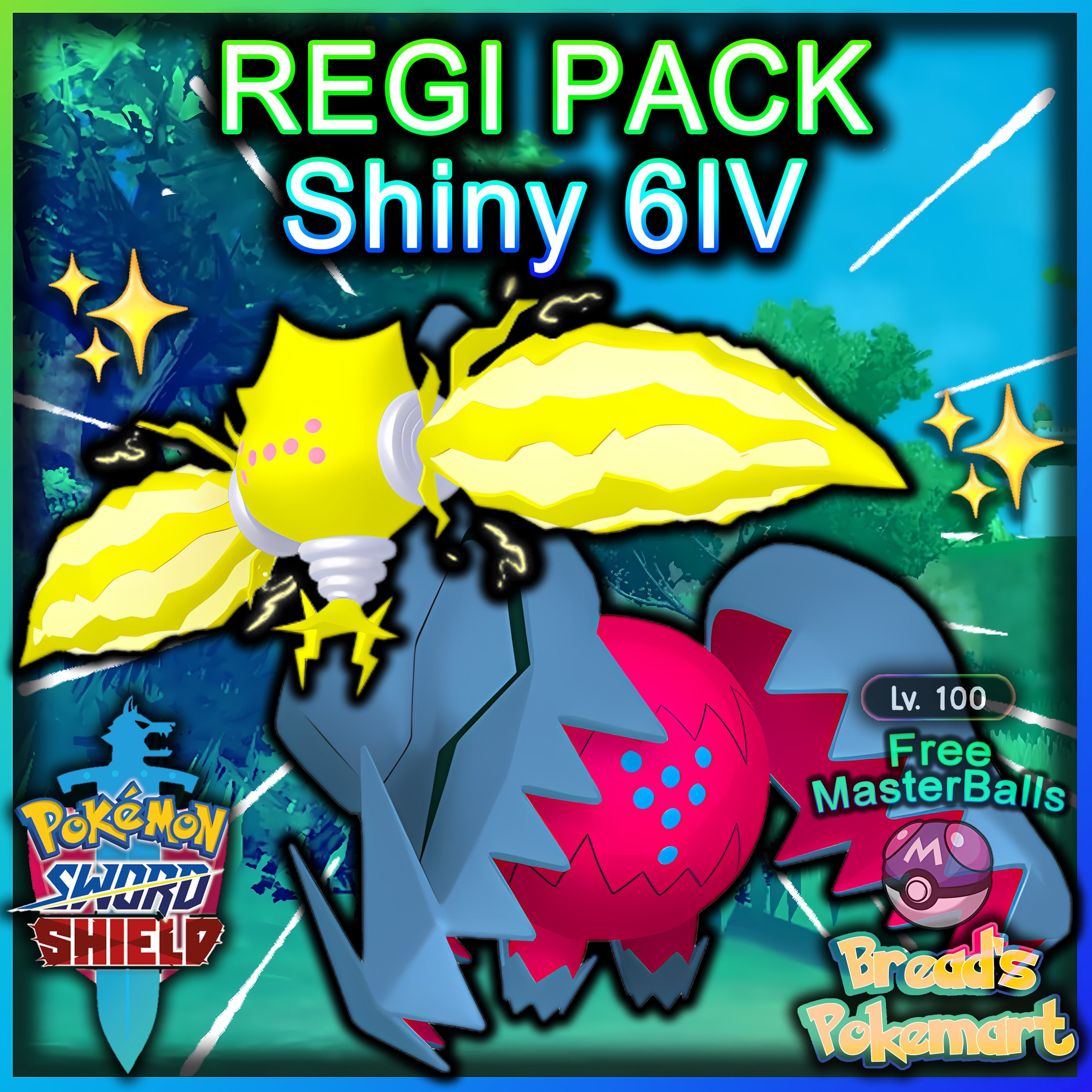 Ultra Shiny 6IV REGIGIGAS / Pokemon Sword and Shield (Instant Download) 