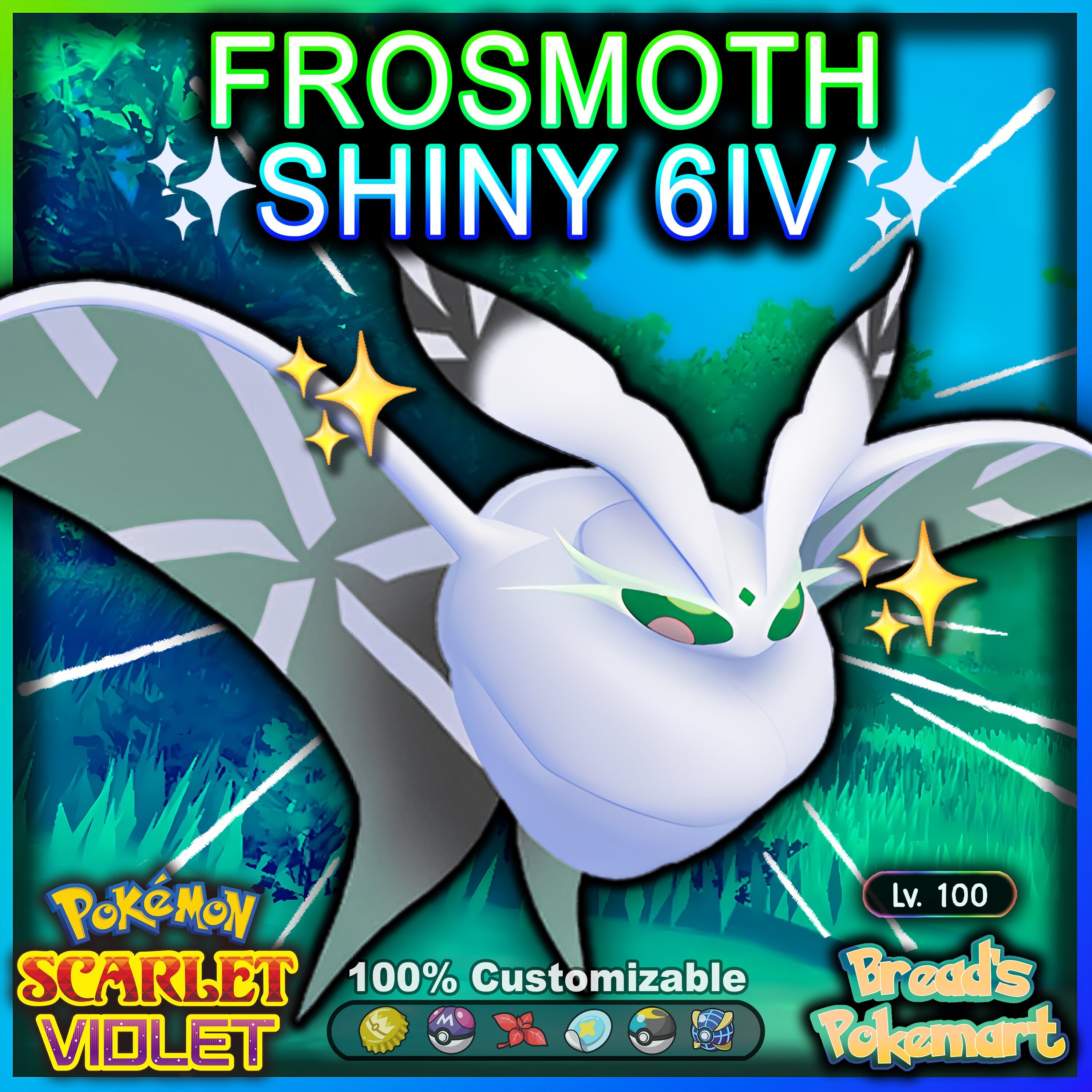 KINGAMBIT Shiny 6IV / Pokemon Scarlet and Violet / (Instant Download) 