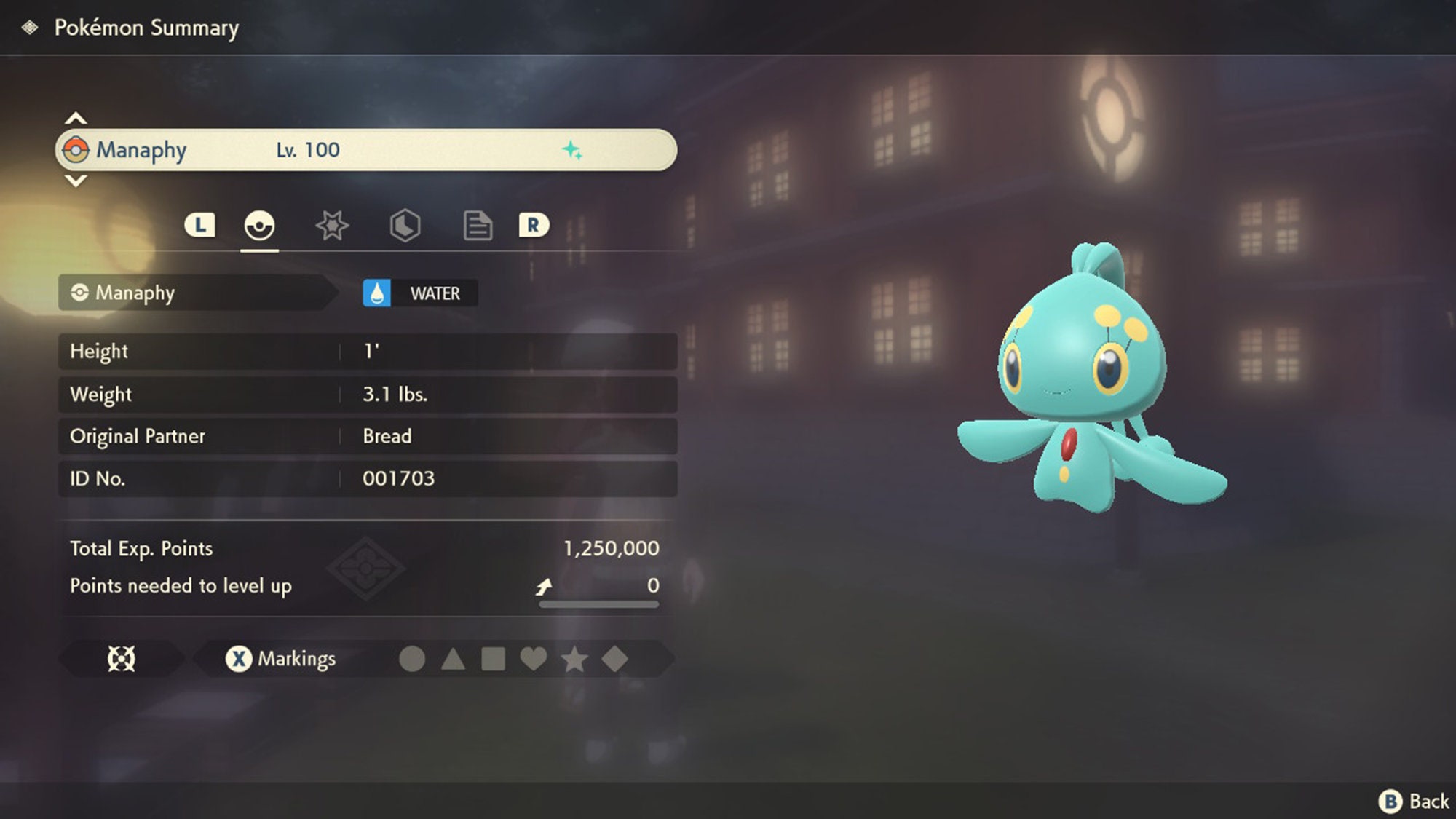 Pokemon 2490 Shiny Manaphy Pokedex: Evolution, Moves, Location, Stats