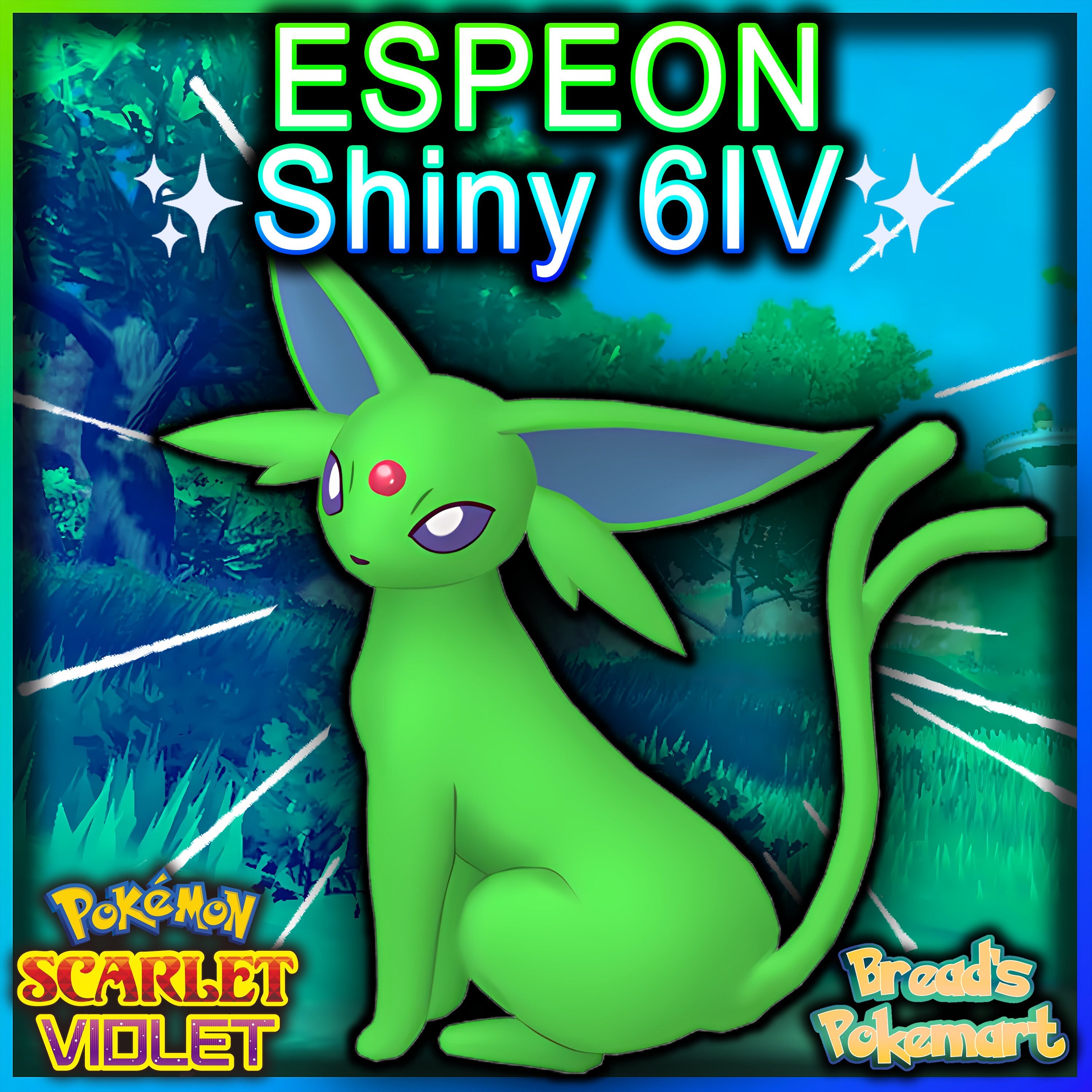 Pokemon Scarlet and Violet LEAFEON Shiny 6IV / Competitive Set