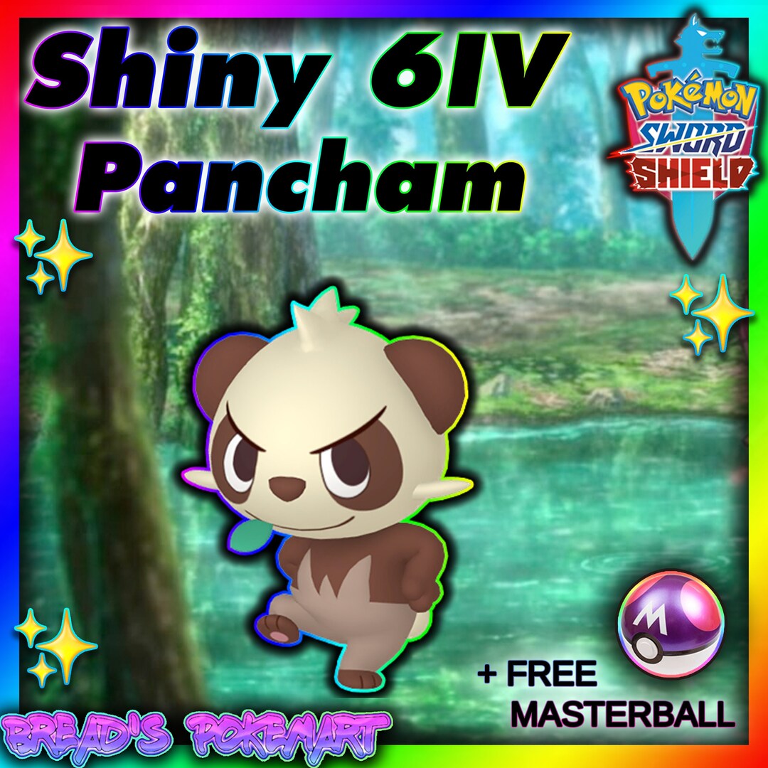 Pokemon Sword and Shield // PANCHAM Ultra SHINY 6IV Pokemon // Etsy