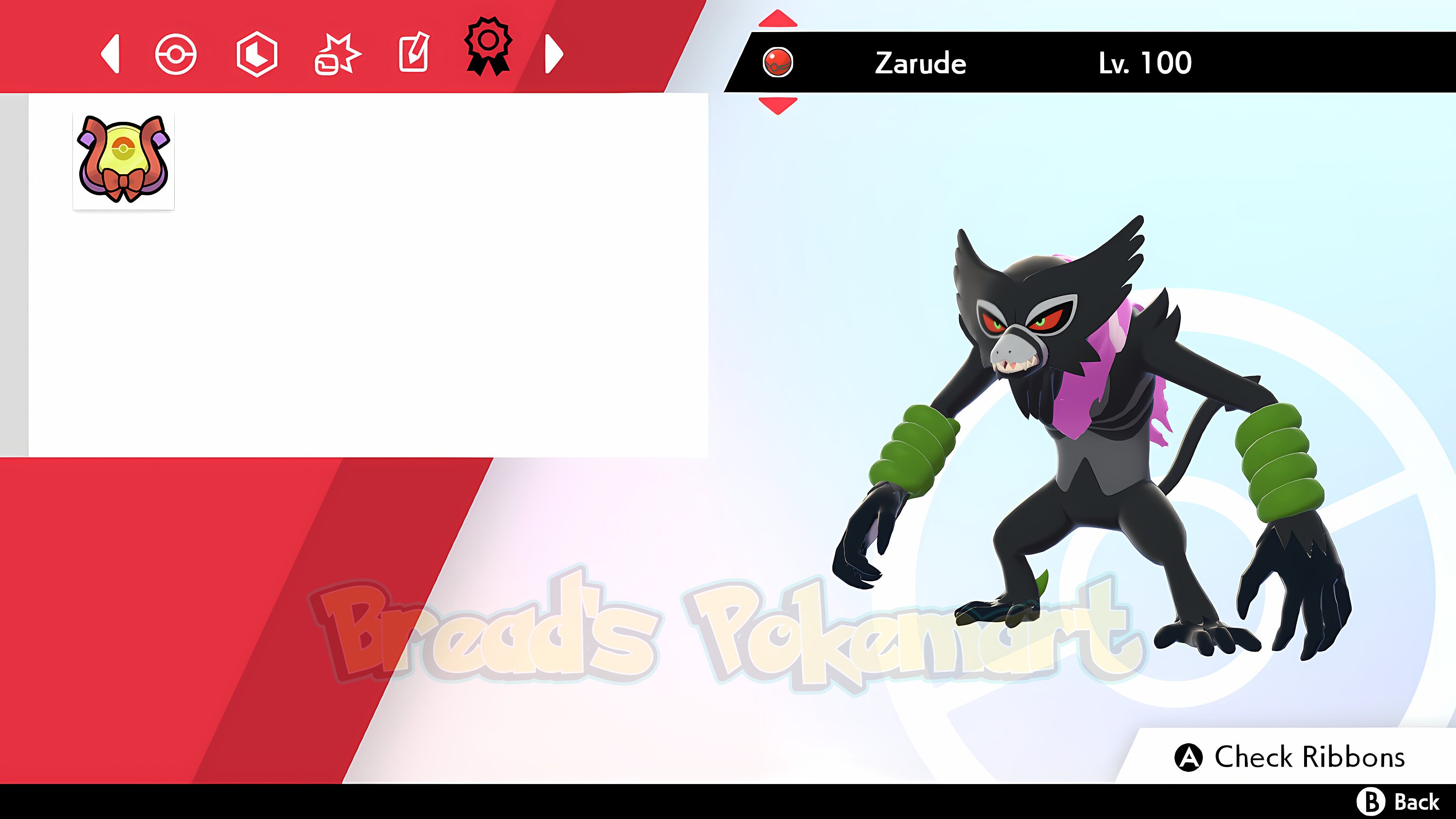 ZARUDE Dada Scarf Form 6IV EVENT Mythical // Pokemon Sword and -  Norway