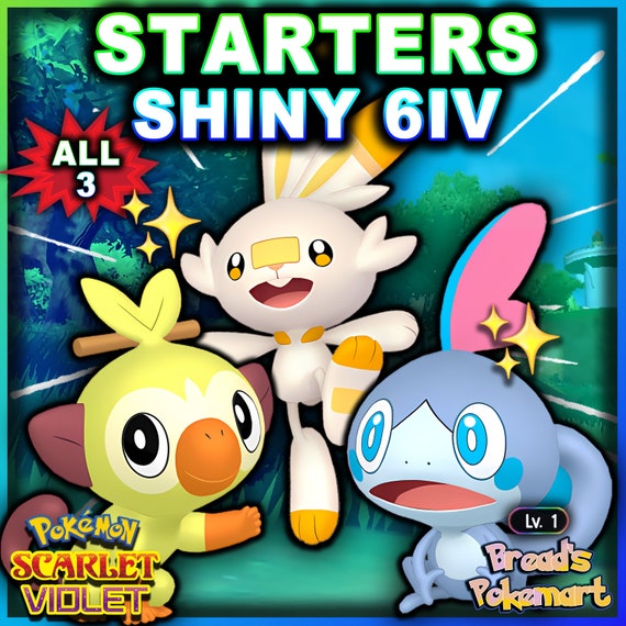 Pokémon Sword and Shield starters Sobble, Scorbunny and Grookey