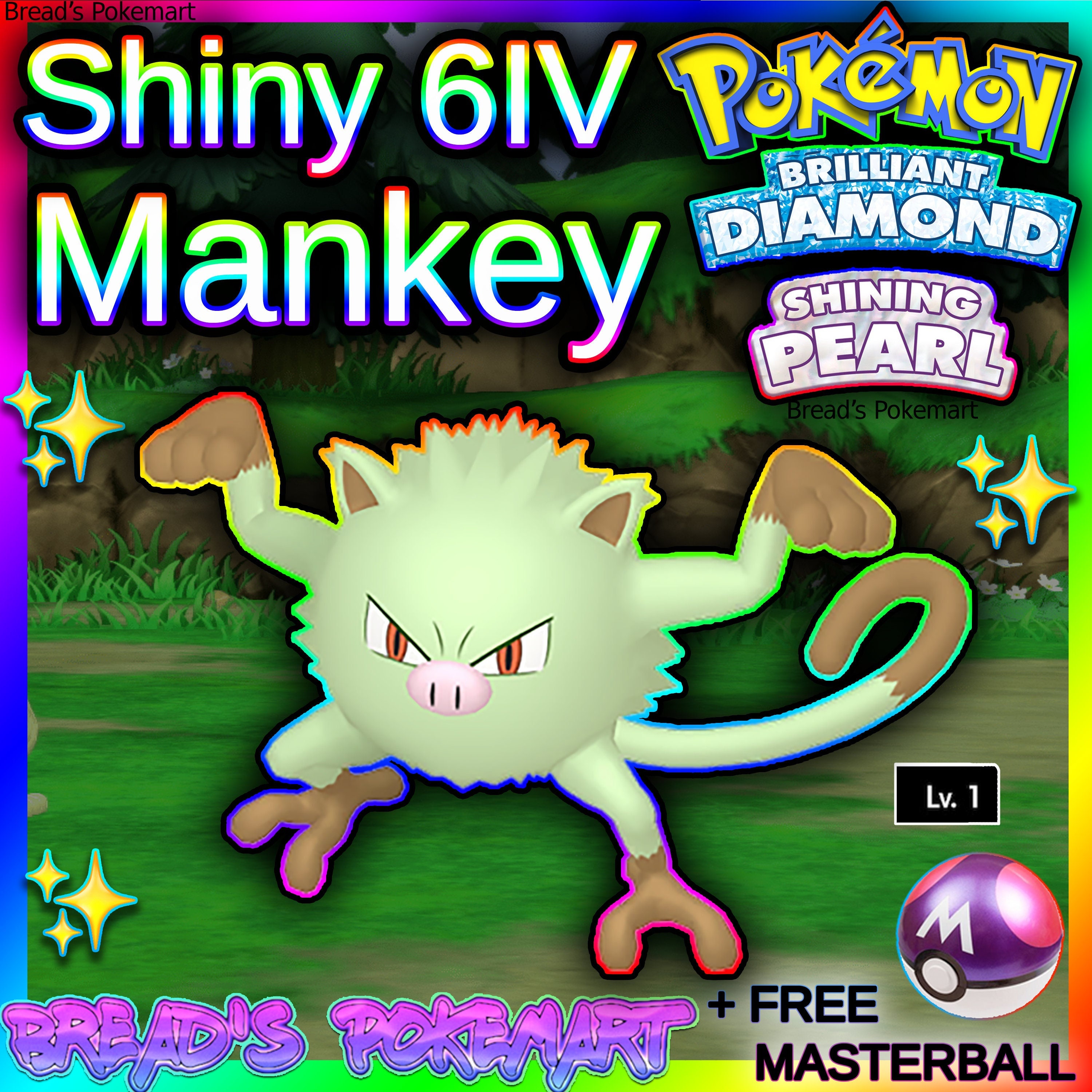6IV Shiny Gengar Pokemon Brilliant Diamond Shining Pearl 