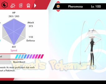 6IV Square Shiny Pheromosa Ultra Beast Pokemon Sword / Shield
