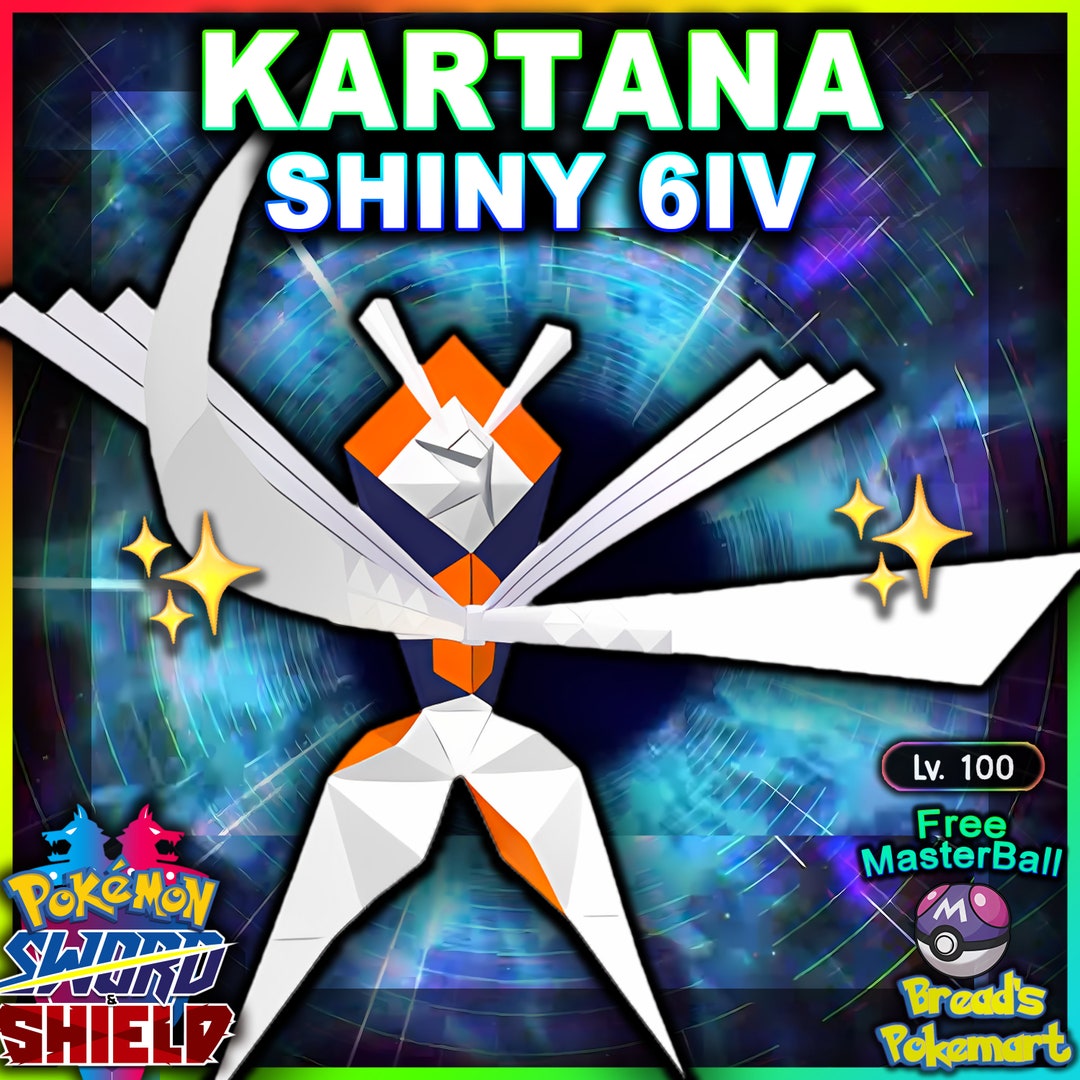 6IV Ultra Shiny Kartana Pokemon Sword and Shield (Square Shiny)