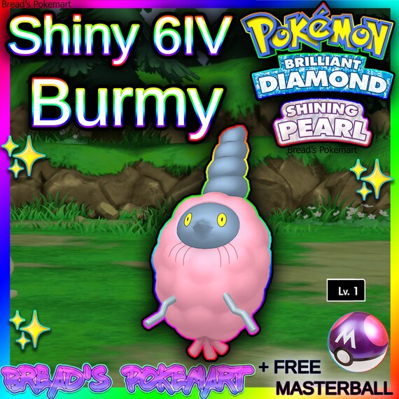 Shiny Burmy 6IV // Pokemon Brilliant Diamond & Shining Pearl Etsy