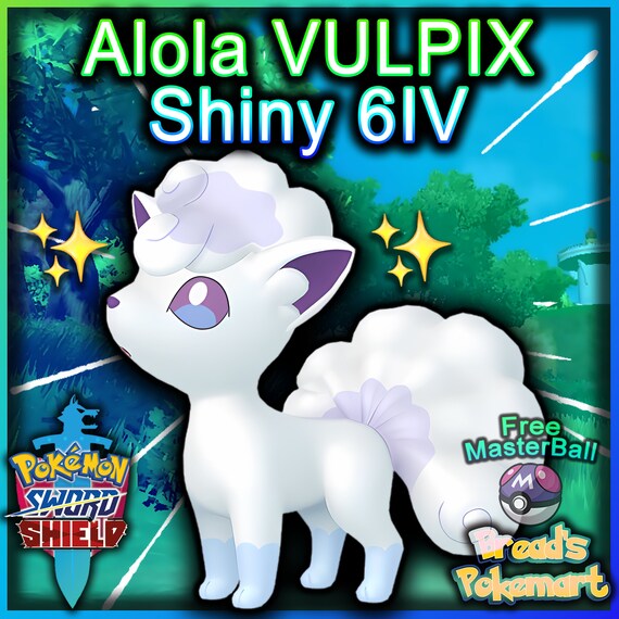 Ultra SHINY 6IV VULPIX Alolan / Pokemon Sword and Shield / lv1 -   Portugal