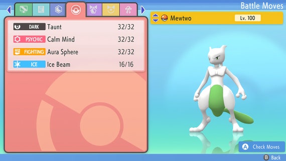 Shiny Legendary Mewtwo / Pokemon Let's Go / 6IV Pokemon / Shiny